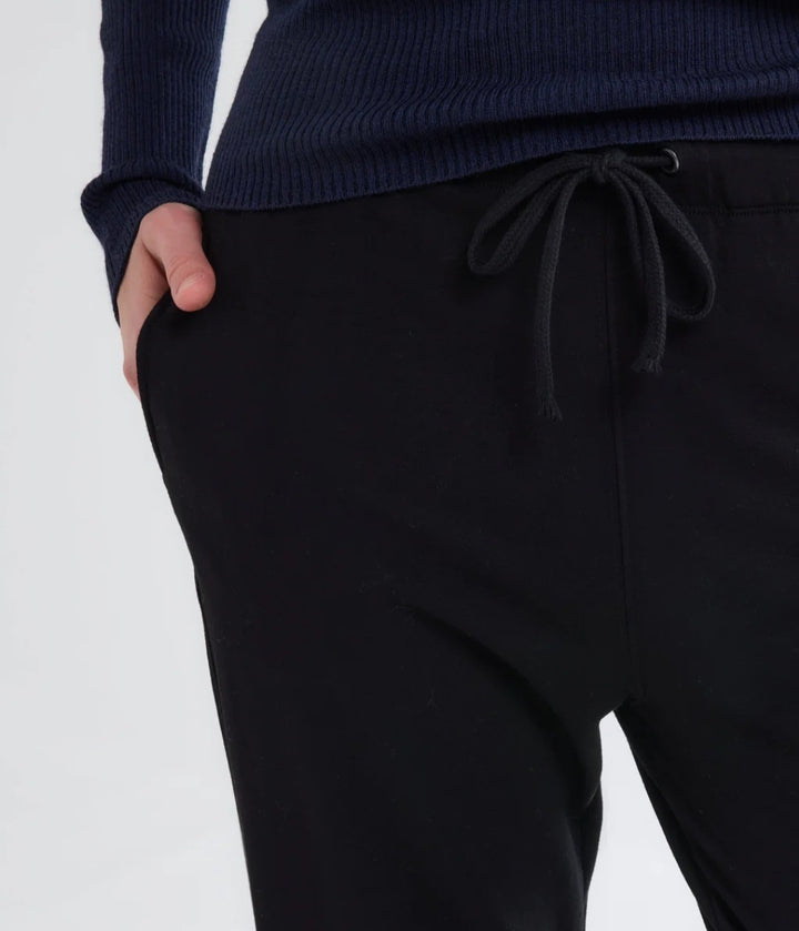 MAJESTIC FILATURES Navy Pants with Pockets in Viscose and Elastane