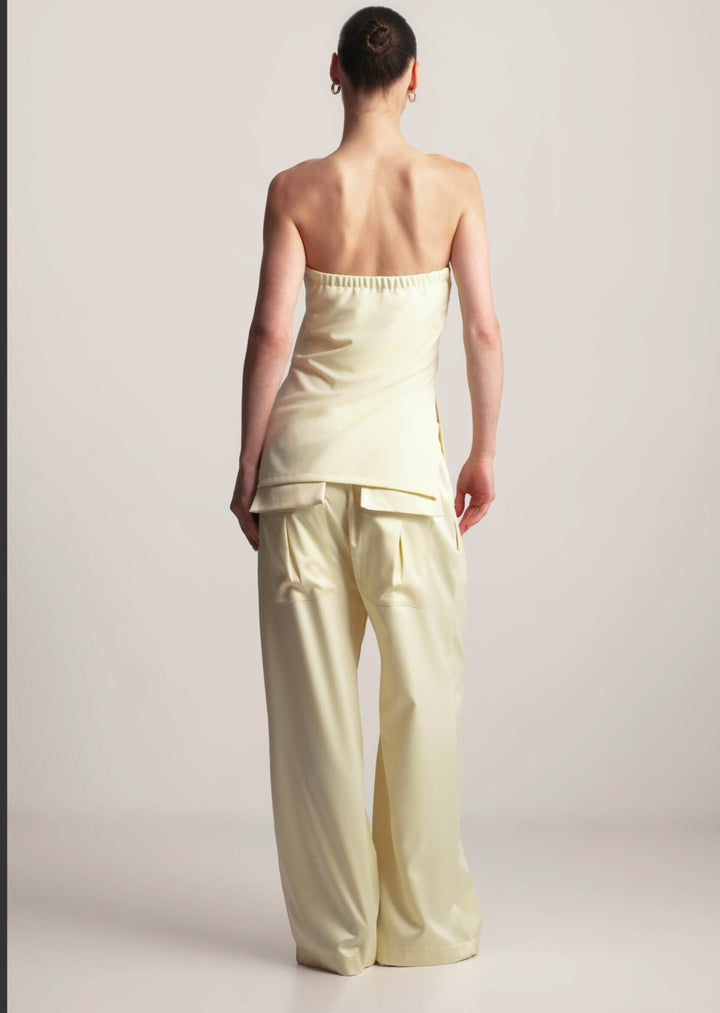 KIANNE Strapless Top Butter