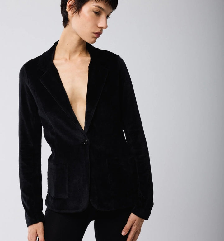 MAJESTIC FILATURES Tailored Velvet Blazer
