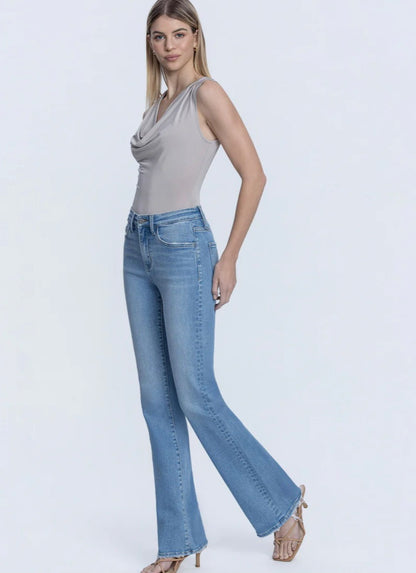 VERVET Jovial - High Rise Full Length Bootcut Jeans