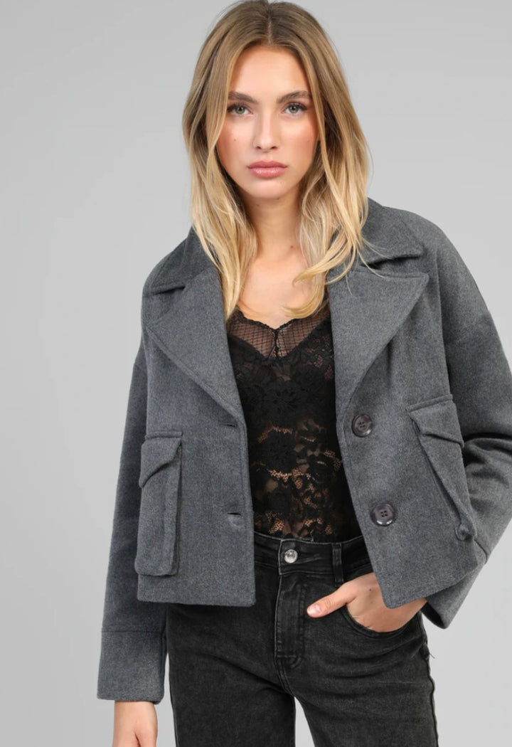 ANGE VESTE CASSANDRA gris chiné