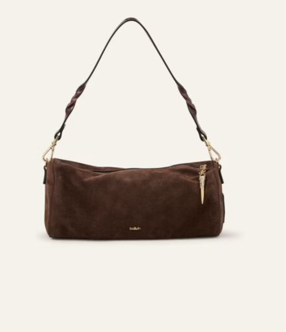 BA&SH BENI BAG Brown Suese