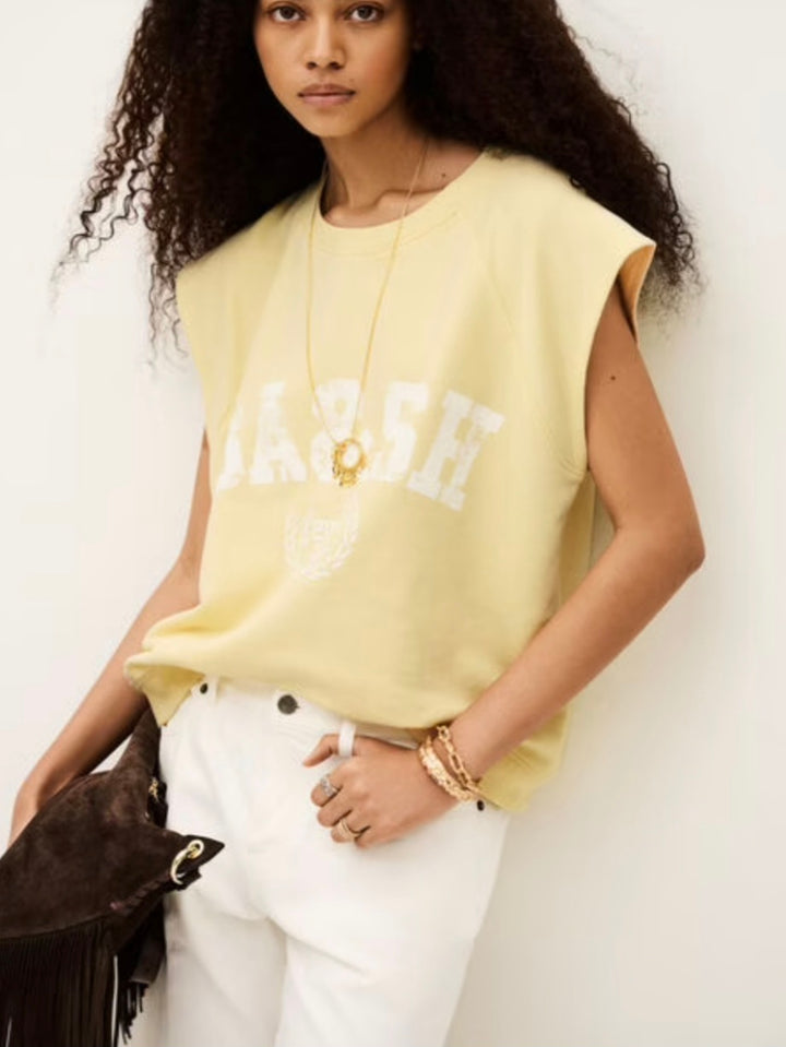 BA&SH Beata Sweat Yellow