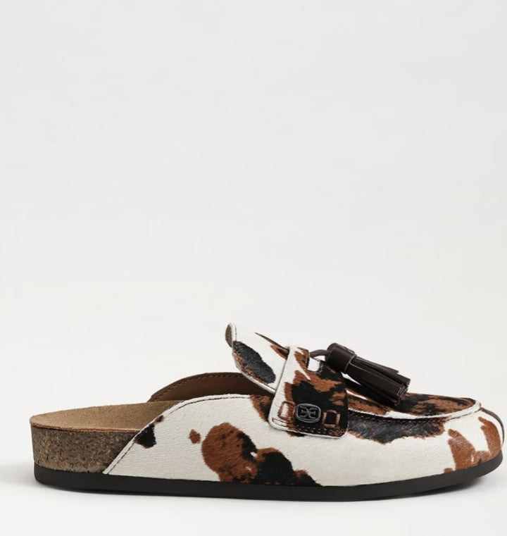 SAM EDELMAN Astrid Mule Cow Print Calf Hair