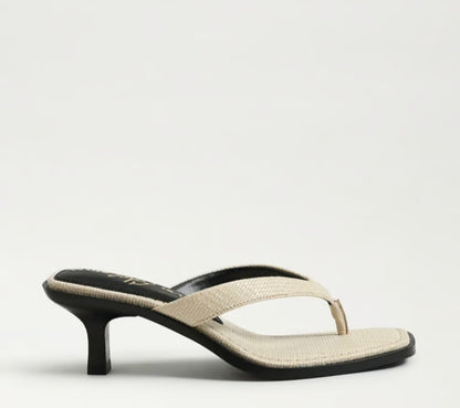 SAM EDELMAN Dollie Thong Sandal Linen Se Leather