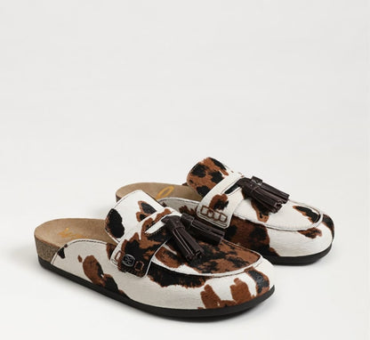 SAM EDELMAN Astrid Mule Cow Print Calf Hair