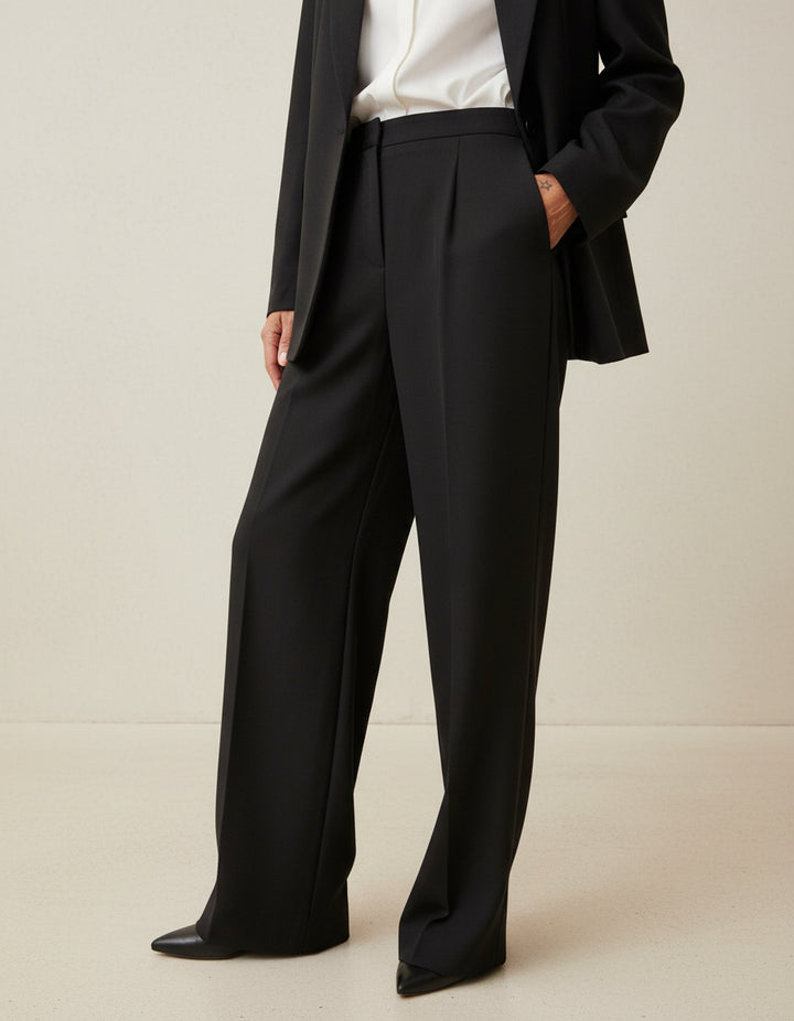 STUDIO PARISIEN Tailored Pants Black