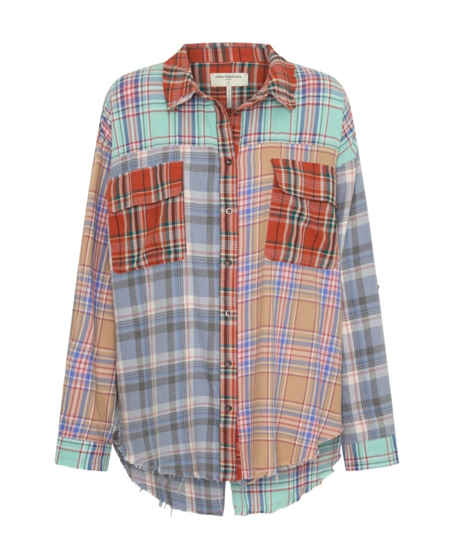 ONE TEASPOON Sunset Madras Shirt