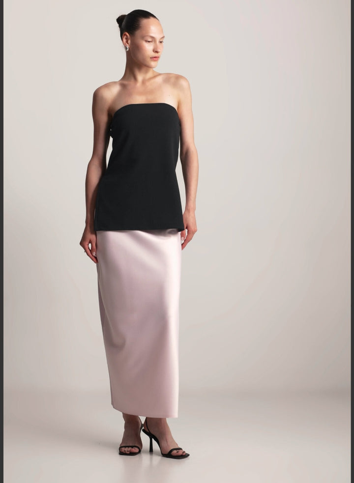 KIANNE Satin Skirt Blush
