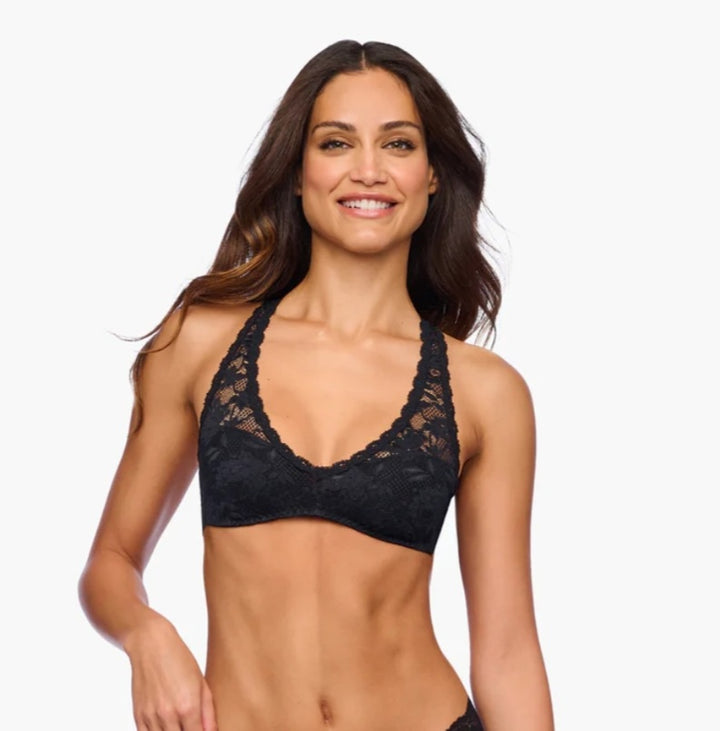 COSABELLA Never Say Never Racie Racerback Bralette Black