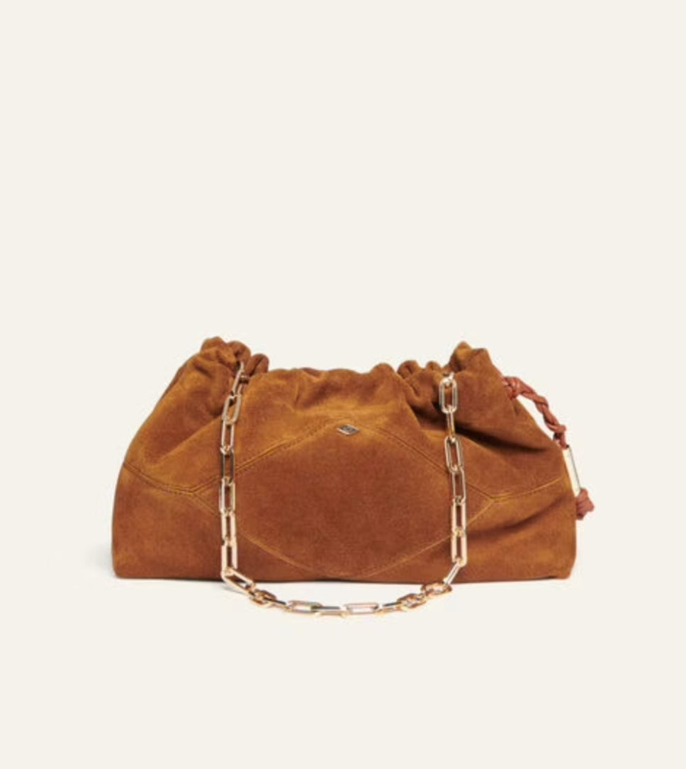 BA&SH JUNE BAG Congac Suede