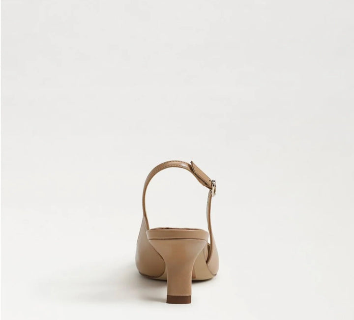 SAM EDELMAN Bianka Slingback Pump In French Sand Leather