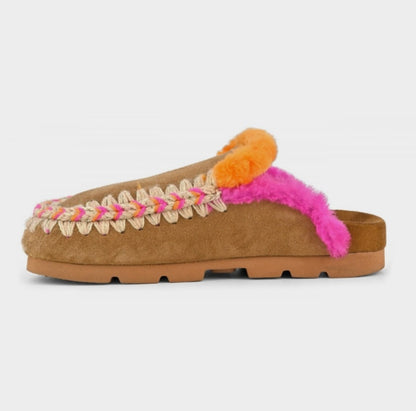 MOU Winter bio overstitching colour Congac Suede