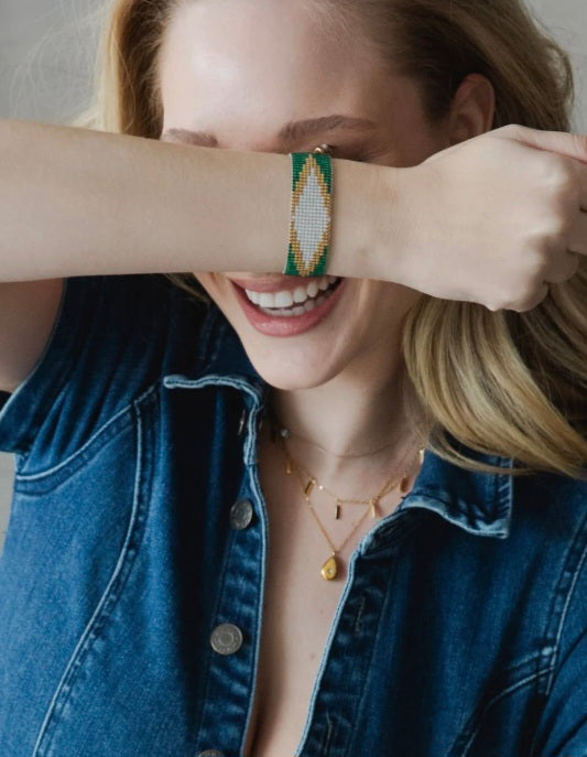 Tangled Braclet Emerald