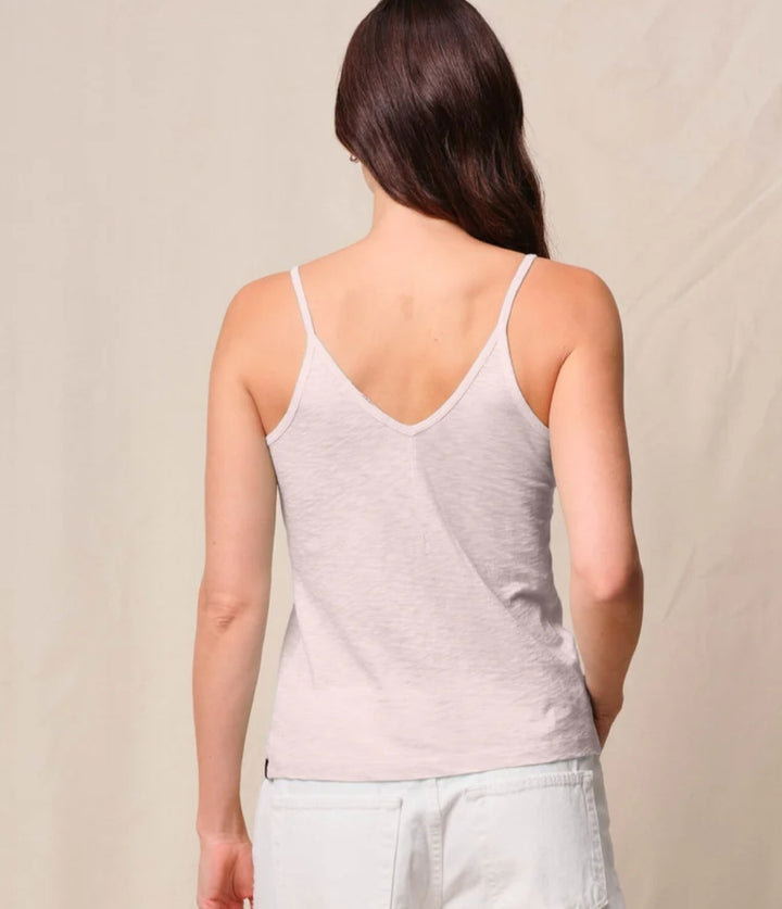 STATESIDE Supima Slub Jersey V-Neck Cami in Softest Pink