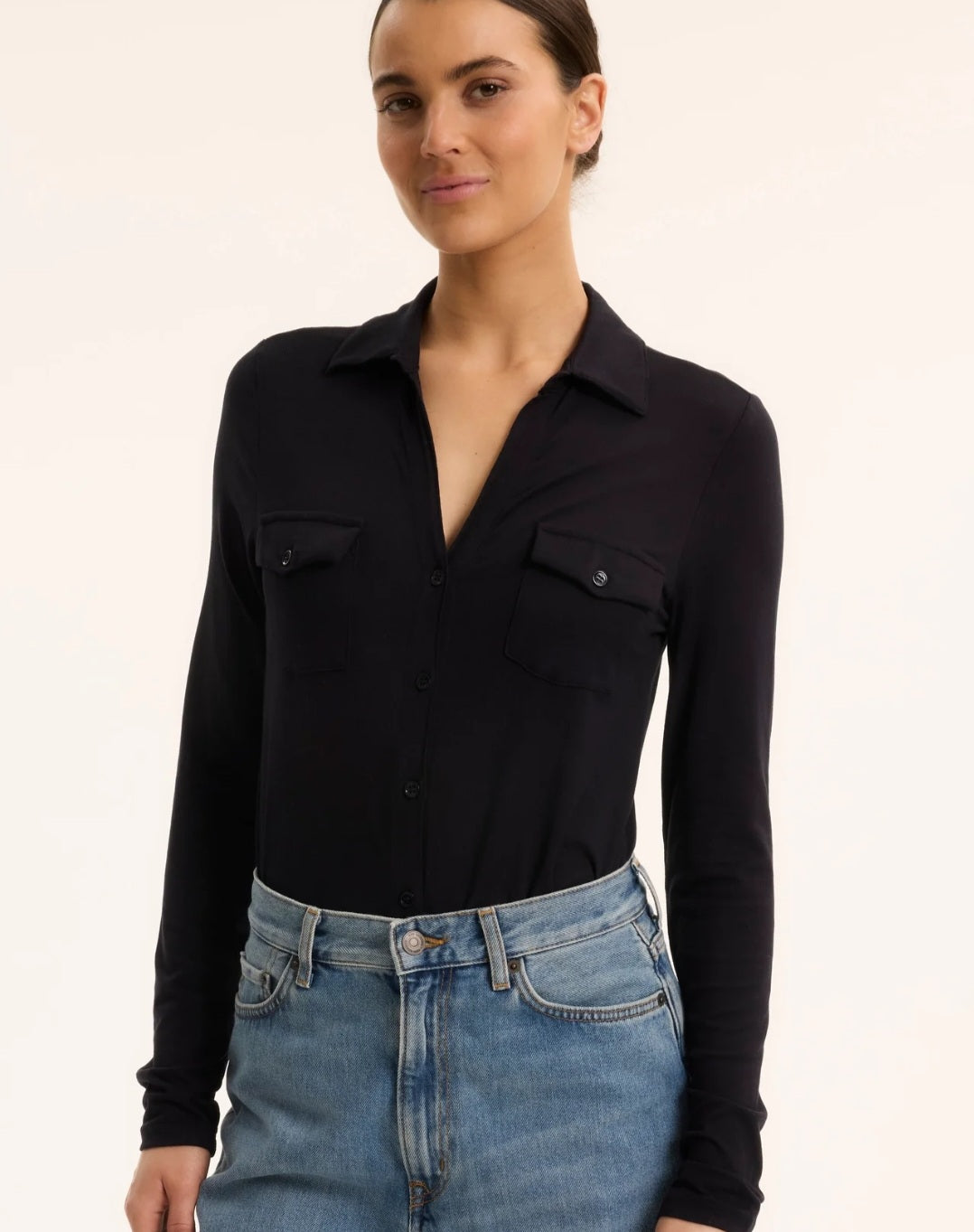 MAJESTIC FILATURES Anna Shirt Black