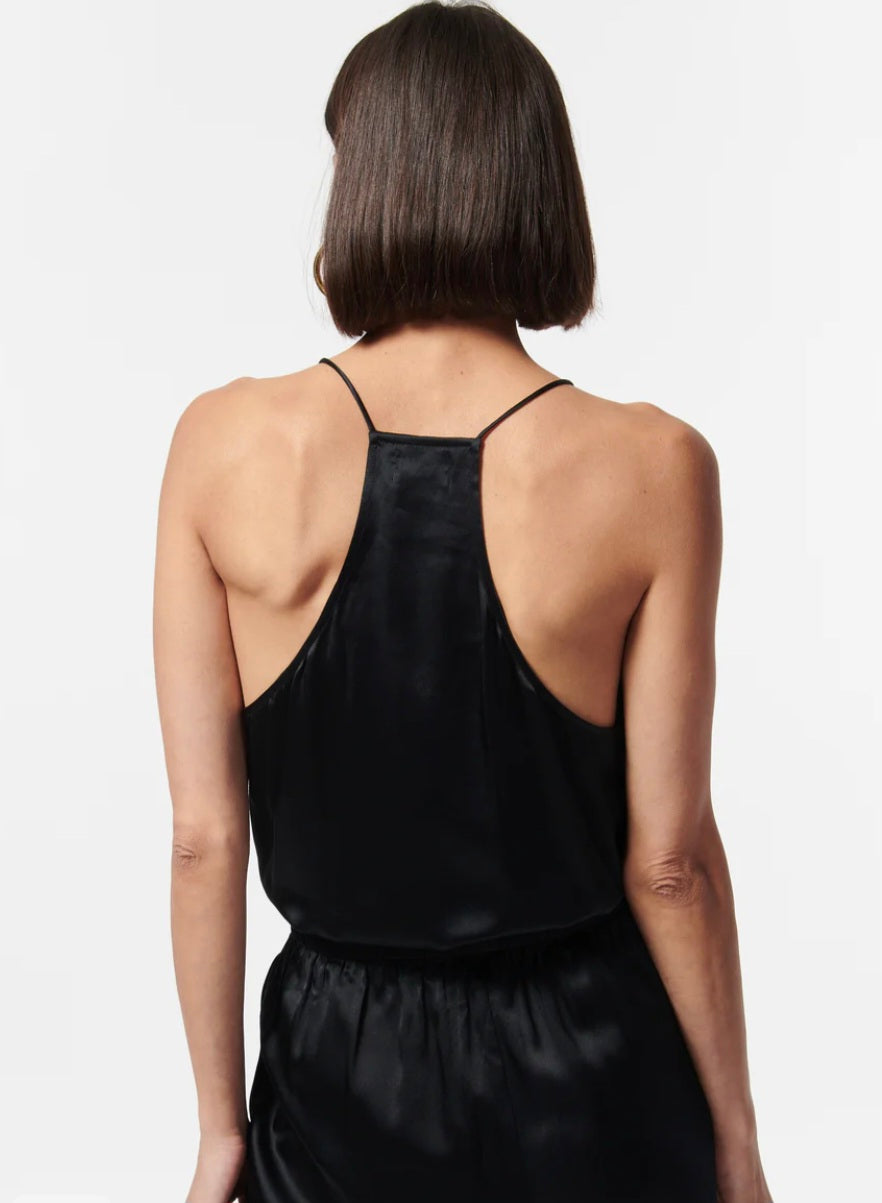CAMI NYC Racer Charmeuse Camisole Black