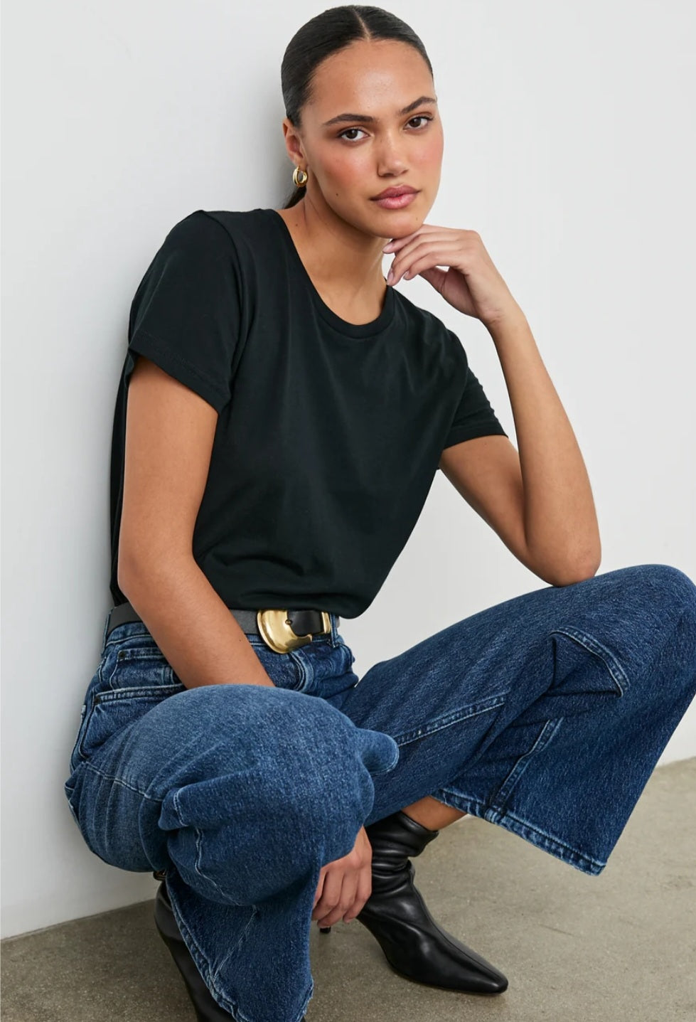 RAILS Classic crew neck t-shirt Black