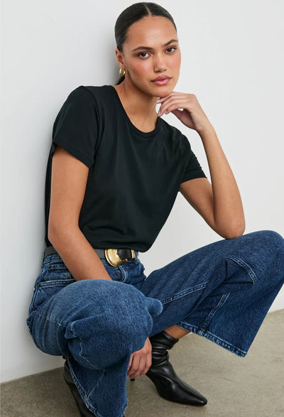 RAILS Classic crew neck t-shirt Black