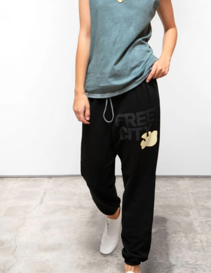 FREECITY sweatpant - blackspace