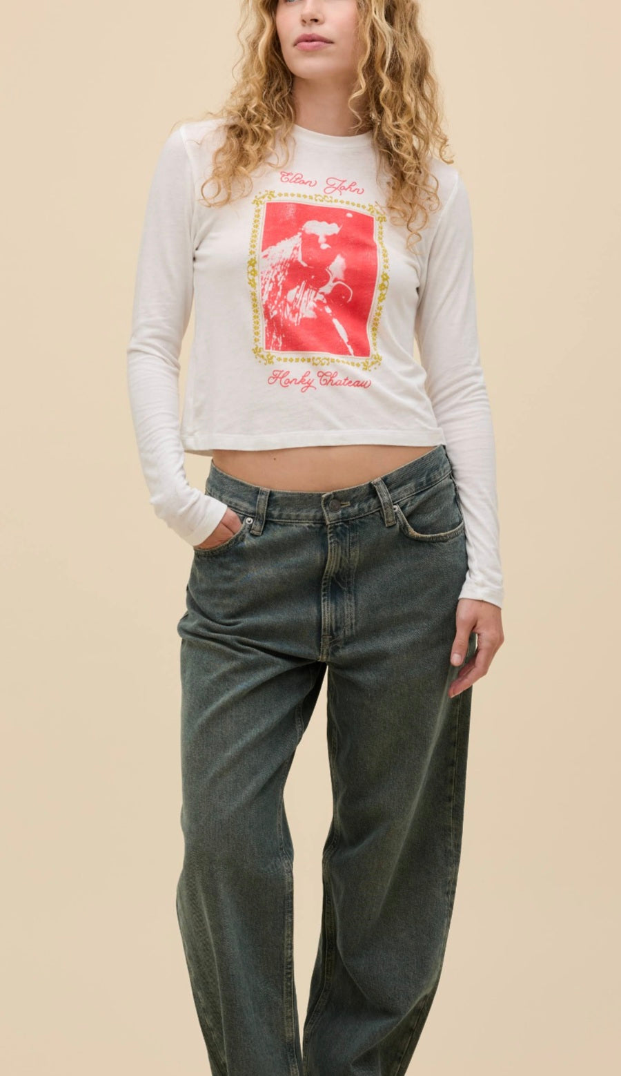 DAYDREAMER ELTON JOHN HONKY CHATEAU BURNOUT VINTAGE LONG SLEEVE