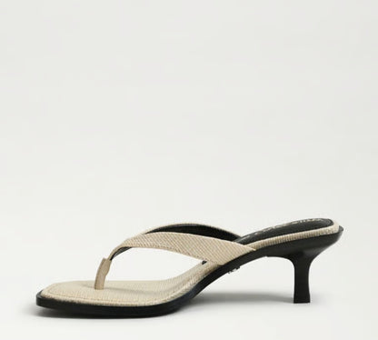 SAM EDELMAN Dollie Thong Sandal Linen Se Leather