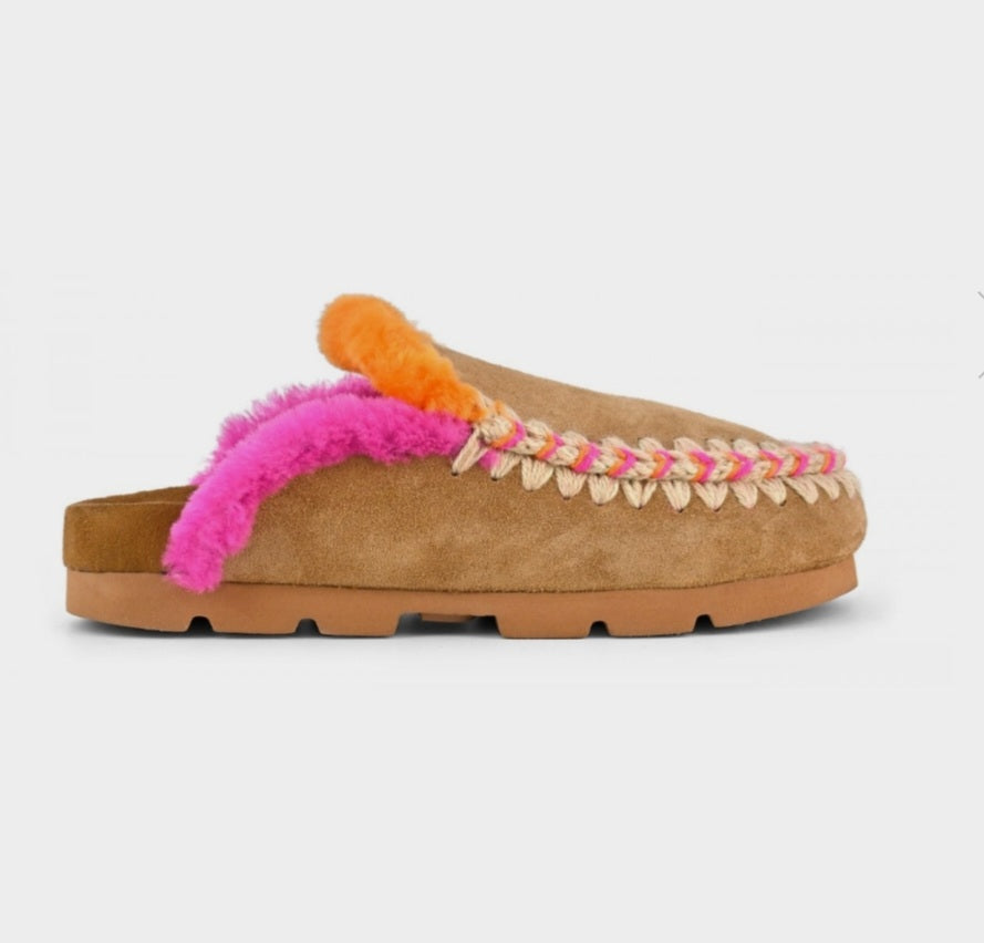 MOU Winter bio overstitching colour Congac Suede