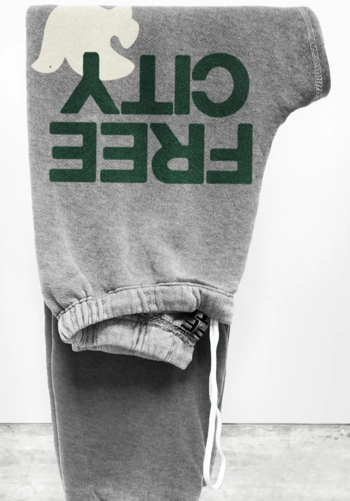 FREECITY sweatpant - heather army