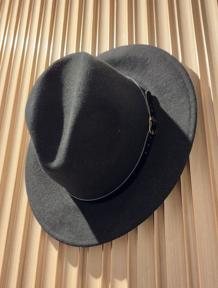 Parisian Fedora Hat Black