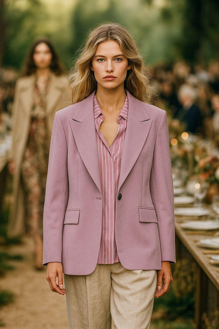 STUDIO PARISIEN Lilac Tailored Blazer