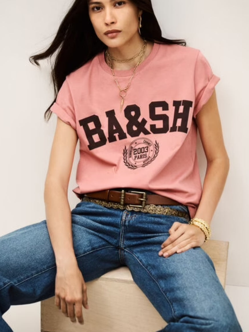 BA&SH Ioni Tee in Pink
