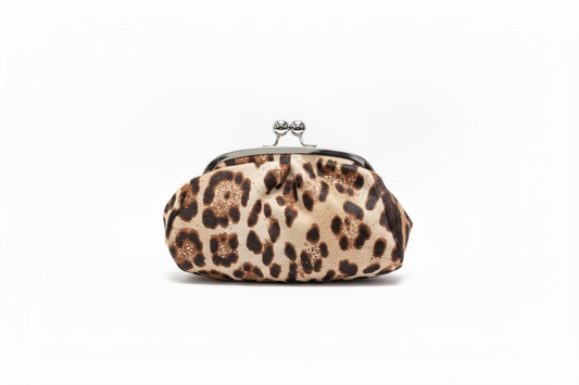 VERA PELLE Clutch Large Leopard