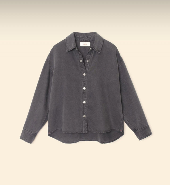 XIRENA Almost Black Gia Denim Shirt