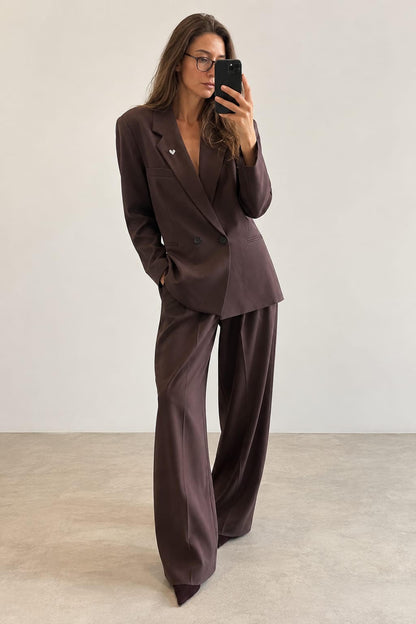 ANGE PANTALON PEMY Deep Eggplant