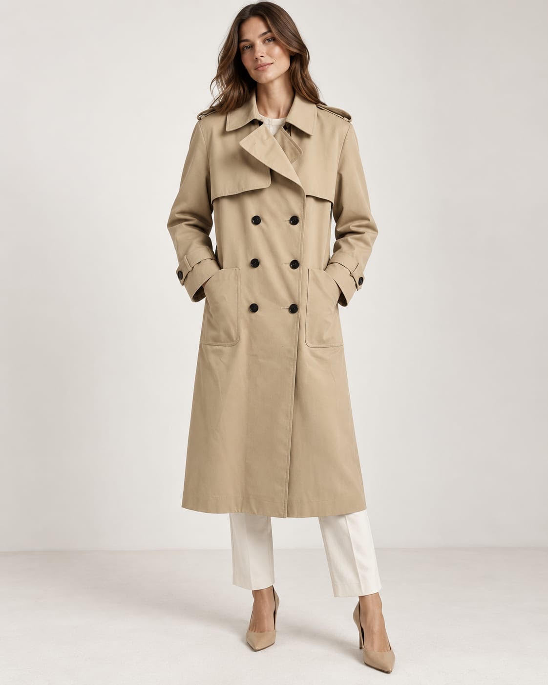 Été Comme Hiver Paris Beige Trench Coat