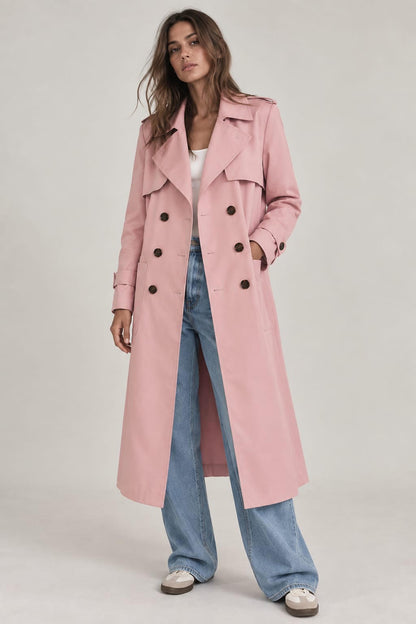 Été Comme Hiver Paris Light Pink Trench Coat