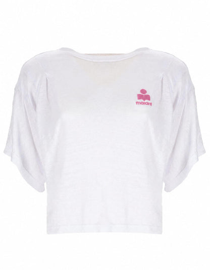 ISABEL MARANT KYANZAE T-SHIRT White/Pink
