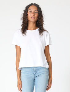 PWT Harley Boxy Crew Neck Tee In White