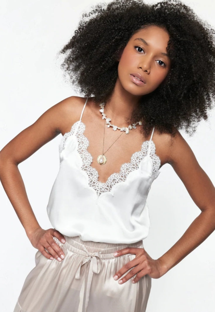 CAMI NYC Everly Cami White