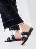 KAANAS Coco Chunky Sandal In Black