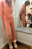 Monrow Supersoft Vintage Sweats In Dry Rose