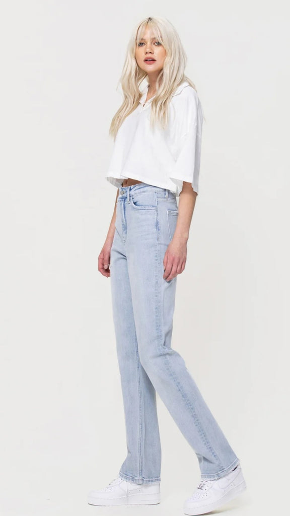 Sea Of Love 90's Vintage Stretch Straight Jeans